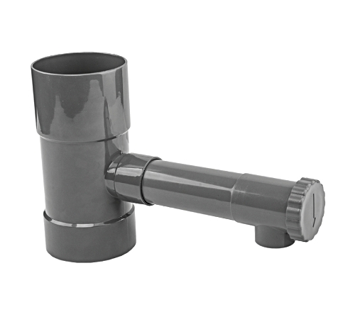 Sběrač dešťové vody 90mm s ventilem