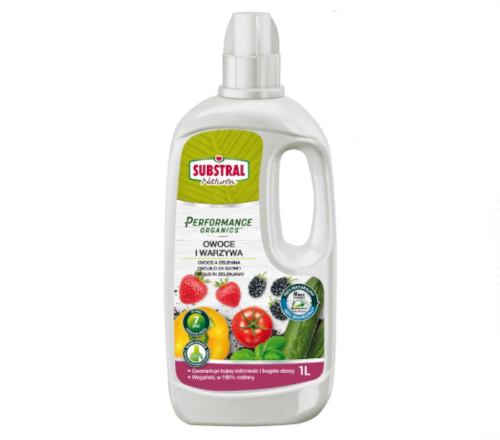 Substral Hnojivo tekuté PERFORMANCE ORGANICS - OVOCE A ZELENINA 1L BIO
