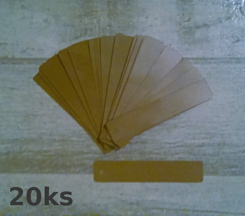 BÉŽOVÁ Jmenovka Klasik 10x2cm