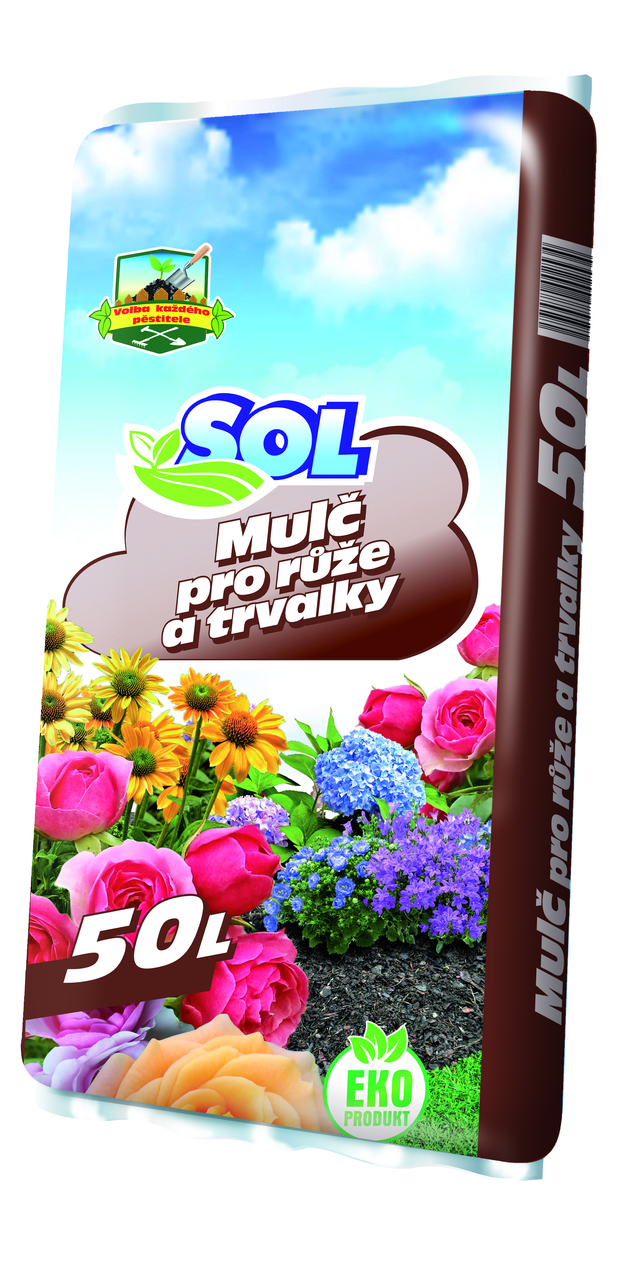 mulč pro růže a trvalky EKO produkt 50 L