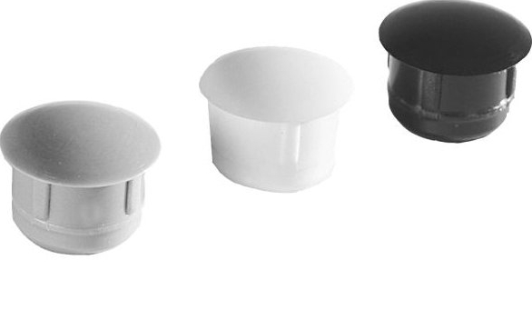 vnitřní plastová krytka kulatá 14mm BLACK