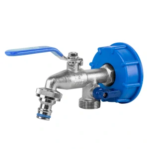 pákový ventil SET s IBC průchodkou 2 x 3/4" + 2 x adaptér